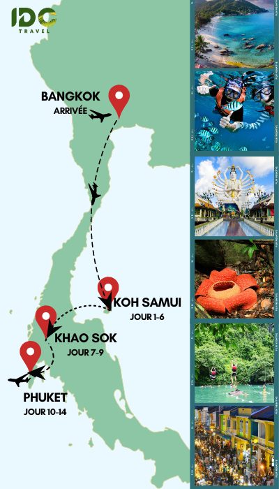 14 jours en Thaïlande Séjour ensoleillé dans le Sud