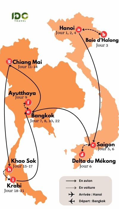 Aventure exotique Vietnam Thaïlande 22 jours