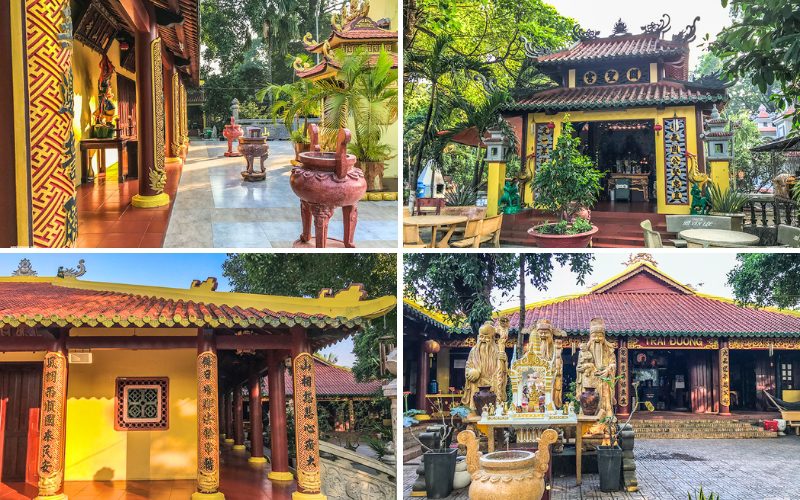Architecture ancienne et majestueuse de l'ensemble de la Pagode Phung Son