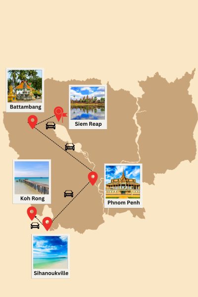 Beauté charmante du Cambodge en 12 Jours