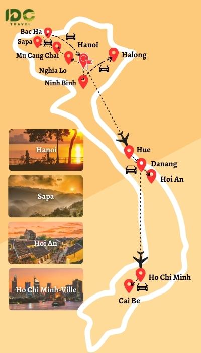 Charmes du Nord au Sud Vietnam en 17 jours