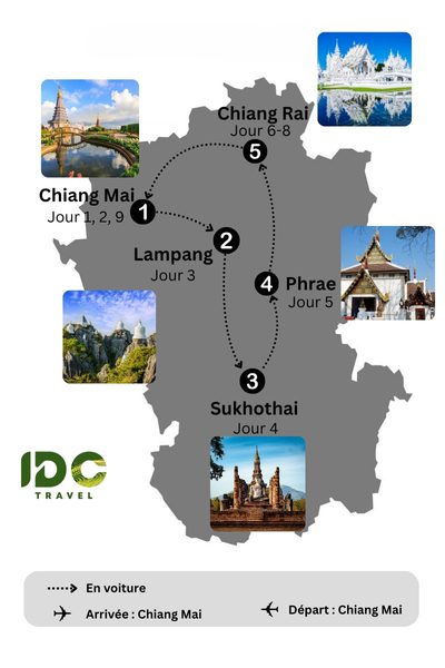 Circuit Nord Thaïlande Chiang Mai, Lampang, Phrae en 9 jours