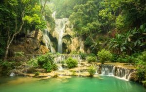Cascade de Kuang Si à Luang Prabang, Laos