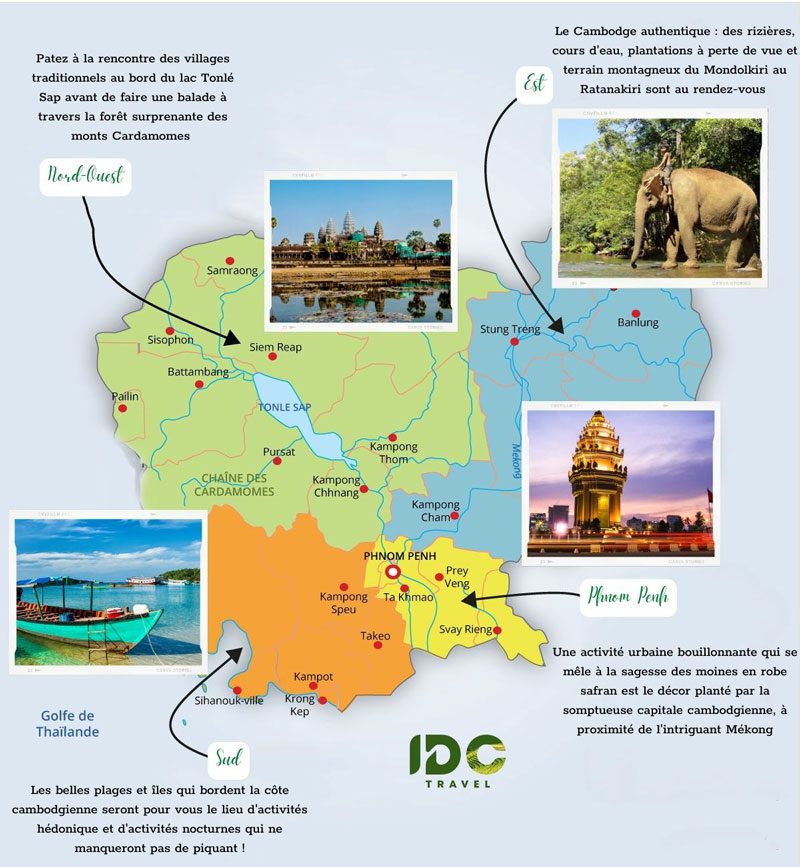 Carte du Cambodge