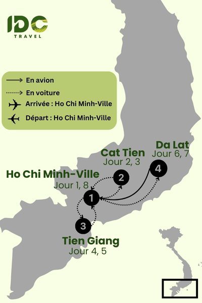 Circuit de Ho Chi Minh-Ville à Da Lat en 8 jours