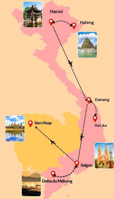 Circuit inoubliable Vietnam Cambodge en 12 jours