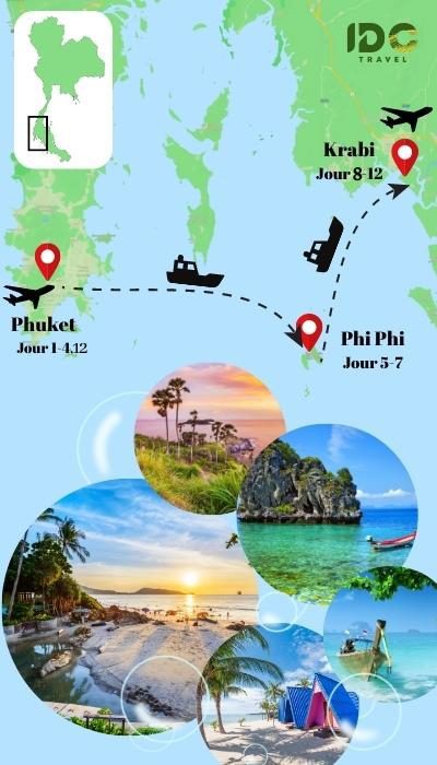 Circuit Thaïlande 12 jours sur les îles Phuket, Ko Phi Phi & Krabi