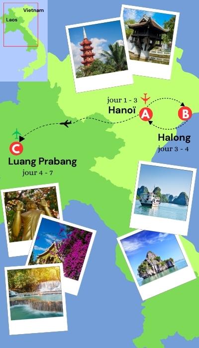 Circuit combiné Vietnam et Laos en 7 jours 