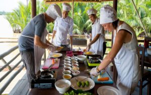 Cours de cuisine au village de Tra Que