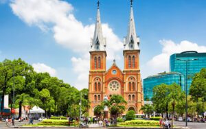Cathédrale Notre Dame de Saigon.