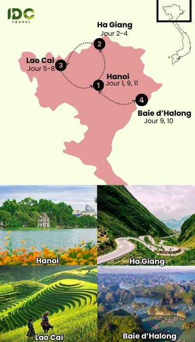 Du Nord-Est au Nord-Ouest Vietnam en 11 jours