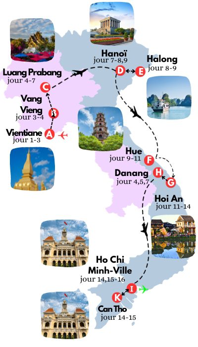 Découverte des trésors du Laos et du Vietnam en 16 jours 