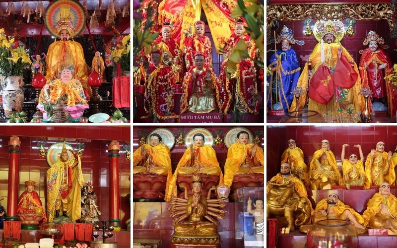 Dieux, Déesses et Bouddhas vénérés à la pagode Go à Ho Chi Minh-Ville