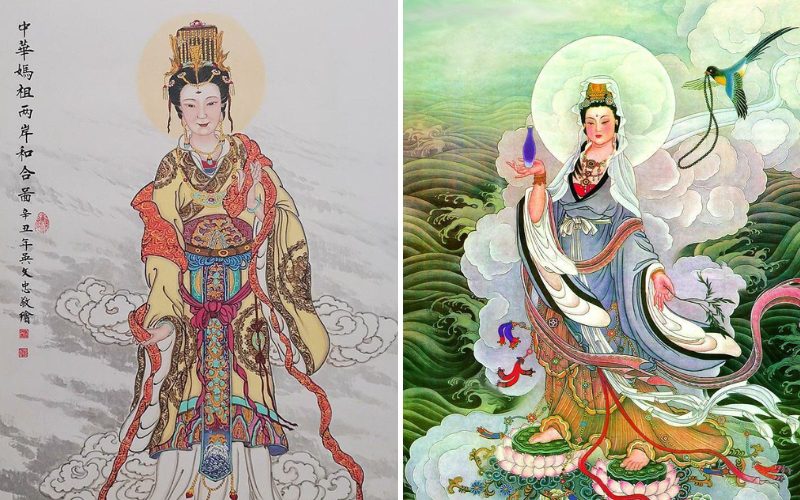 Déesse Mazu et Quanyin