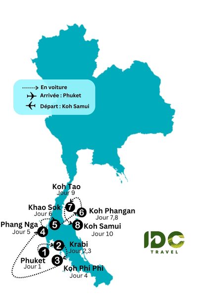 Escapade tropicale pour explorer le Sud Thaïlande en 10 jours