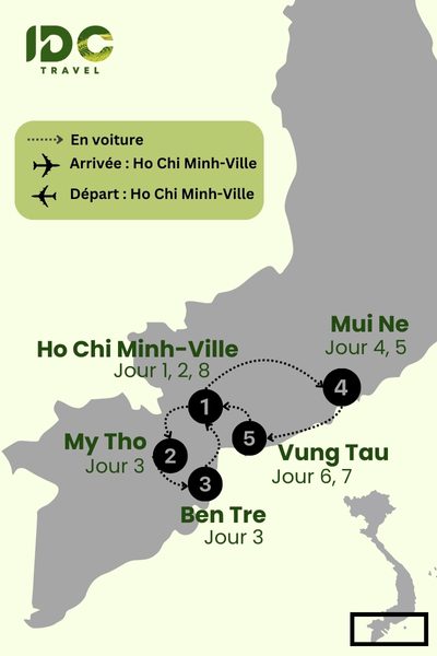 Escapade de 8 jours au cœur du Sud Vietnam