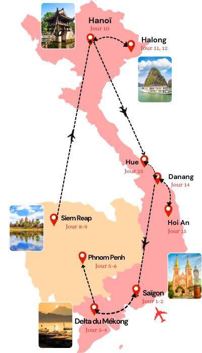 Explorez les trésors de l’Indochine en 16 jours
