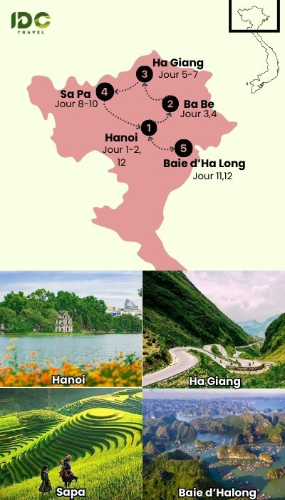 Explorez le Nord Vietnam de la montagne à la plage en 12 jours