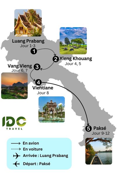 Exploration d’un Laos merveilleux en 12 jours