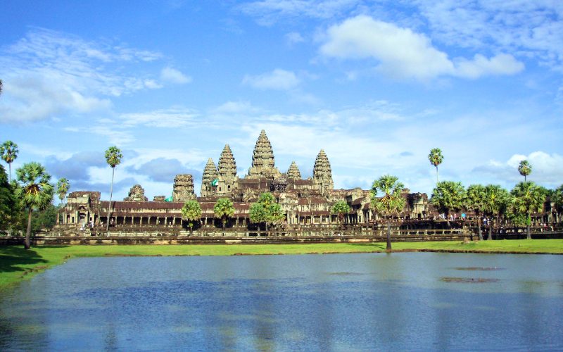 Exploration de complexe d'Angkor