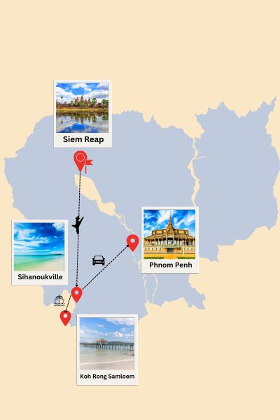 Escapade à la plage du Cambodge en 10 jours