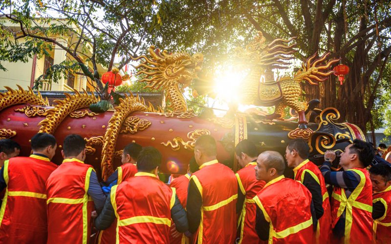 Festival de pétards géants du village de Dong Ky