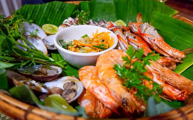 Fruits de mer les plus frais et délicieux au Cambodge