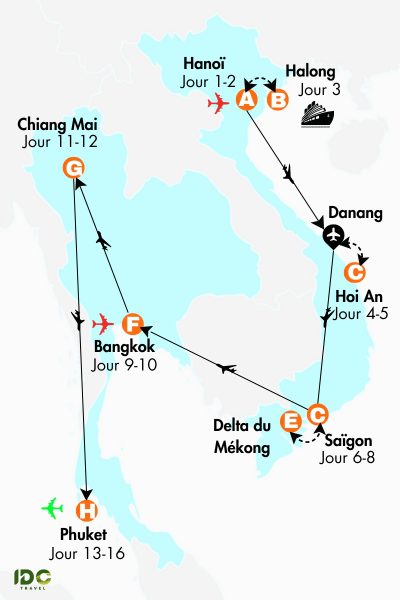 Grand Circuit Vietnam Thaïlande 16 jours