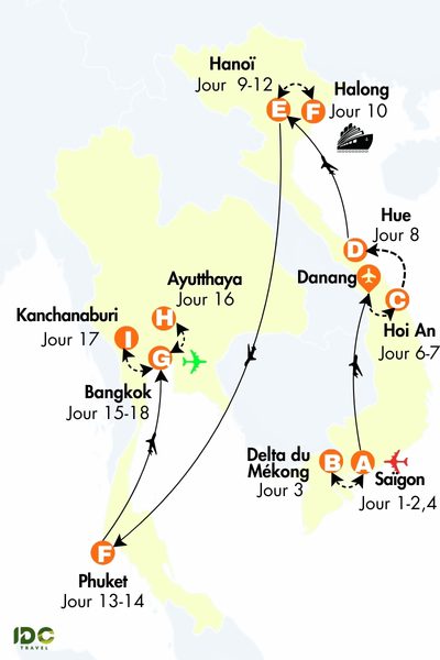 Incontournables Vietnam Thaïlande 18 jours