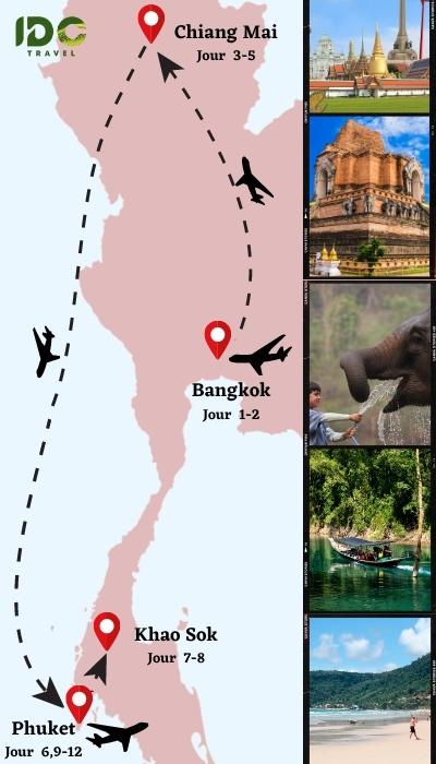 Itinéraire Thaïlande formidable en 12 jours de Bangkok à Phuket