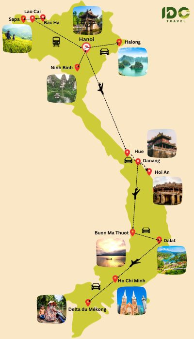 Incontournables du Nord au Sud en 3 semaines au Vietnam