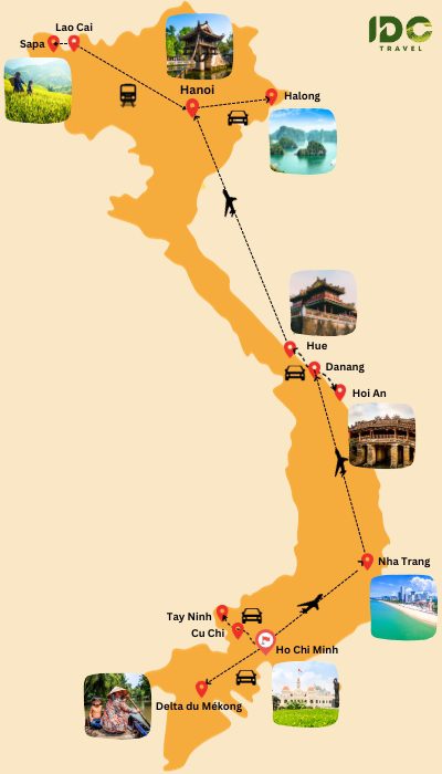 Incontournables du Sud au Nord en 20 jours au Vietnam