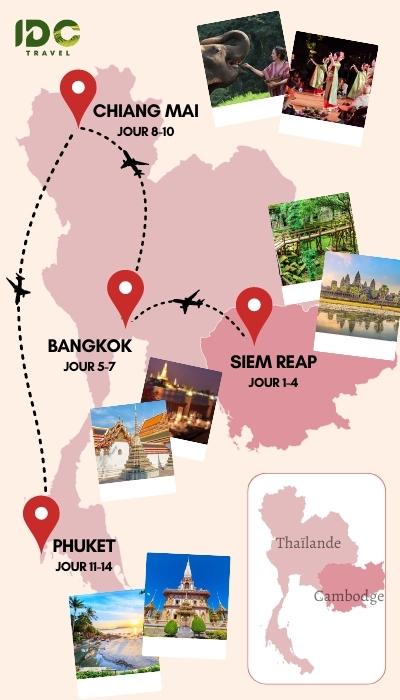 Incontournables du Cambodge et de la Thaïlande en 14 jours