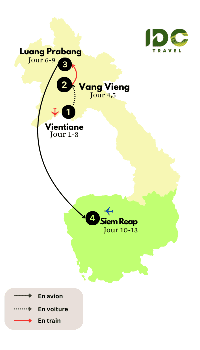 Laos et Cambodge Circuit des merveilles culturelles en 13 jours