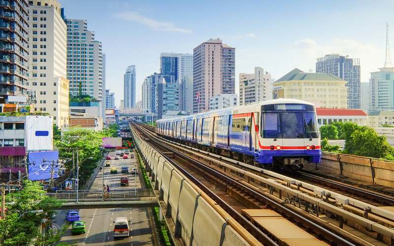 Le Skytrain BTS à Bangkok