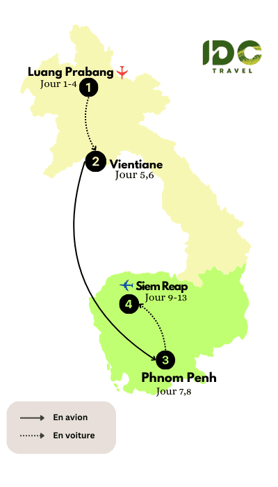Laos et Cambodge Aventure inoubliable à travers deux pays en 13 jours