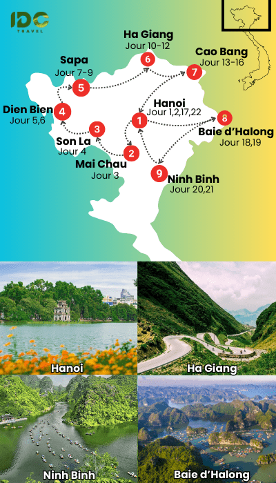 Majesté du Nord Vietnam en 22 Jours