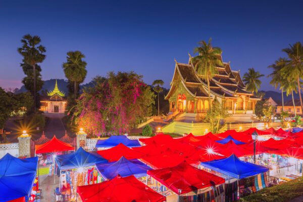 Marché de nuit à Luang Prabang