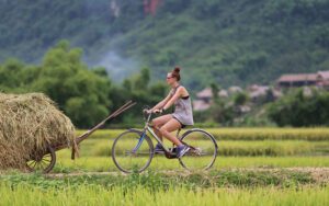 Promenade à vélo - Mai Chau