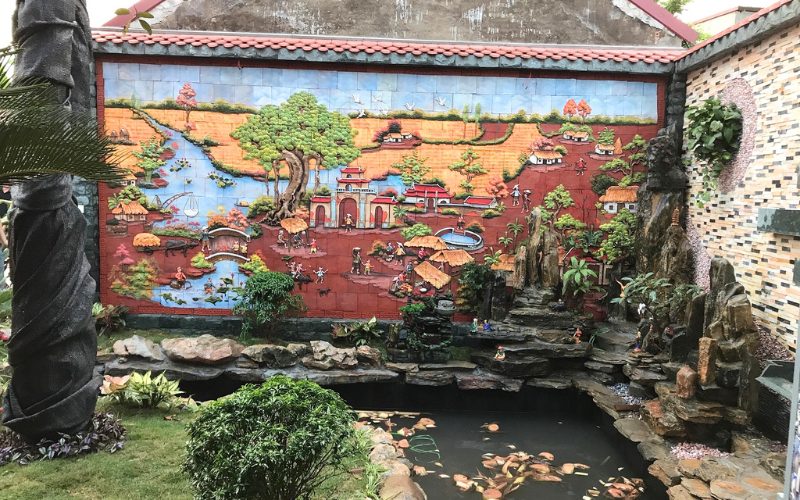 Peinture de poterie de Phu Lang
