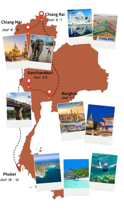 Panorama de la Thaïlande en 15 Jours