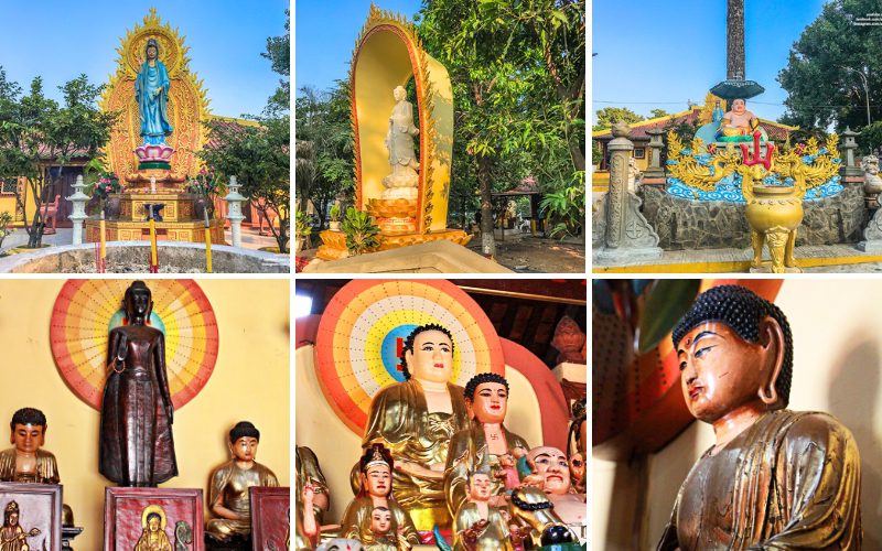 Statues omniprésentes dans la Pagode Phung Son