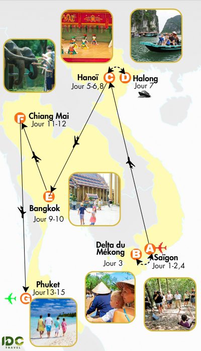 Séjour en famille Vietnam Thaïlande 15 jours