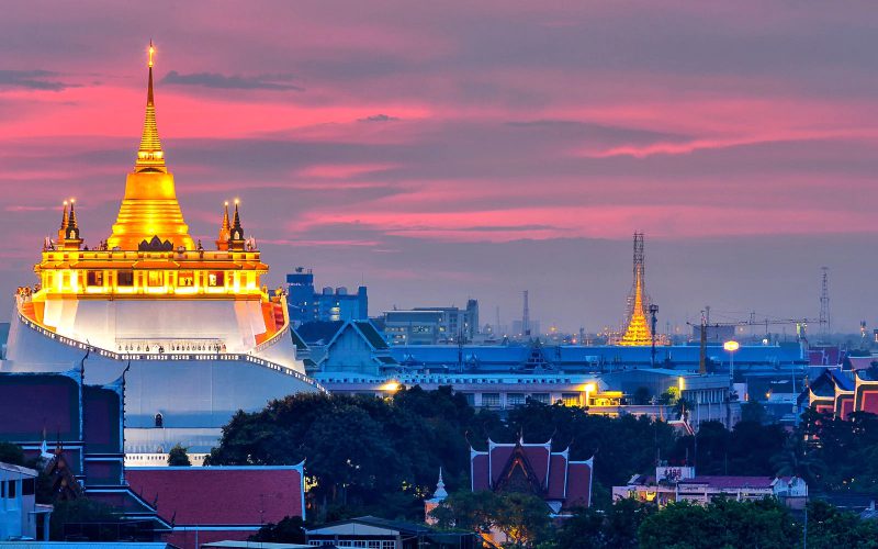Temple du Mont d'Or à Bangkok