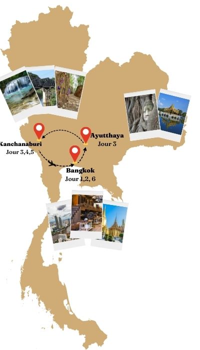 Thaïlande historique : Bangkok & Kanchanaburi en 6 Jours