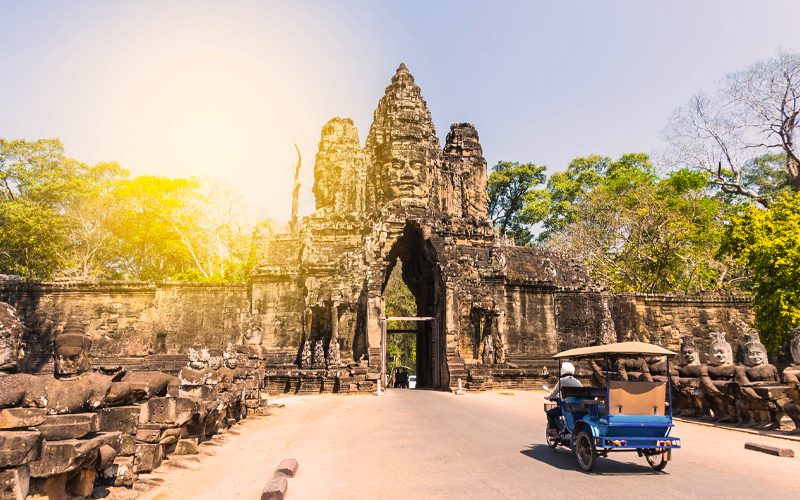 Tuk-tuk à Angkor Thom