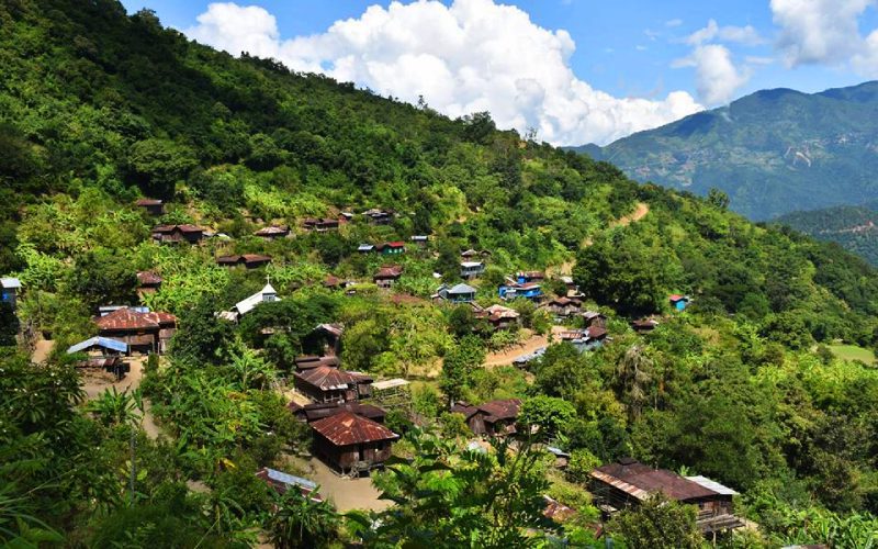 Village de Chin Myanmar