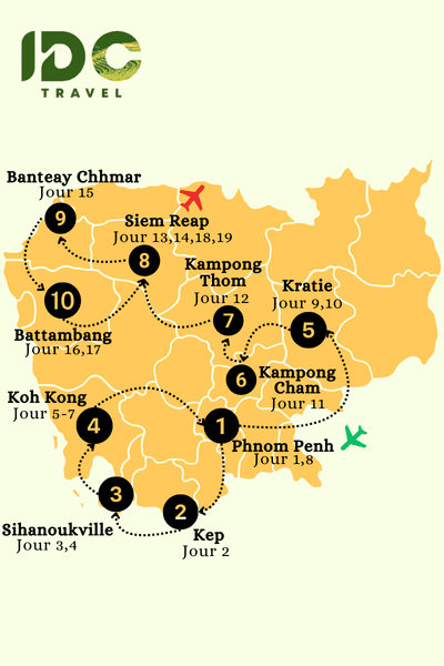 Voyage au Cambodge : Entre temples et nature sauvage en 19 jours