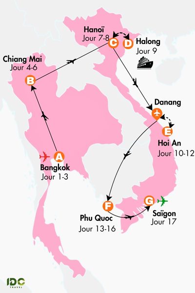 Voyage de noces Thaïlande Vietnam 17 jours