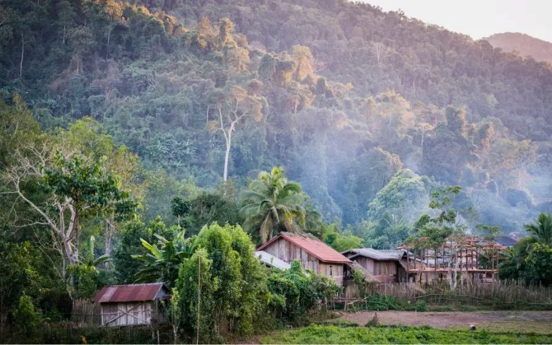 Village Khmu in Nong Khiaw, Laos